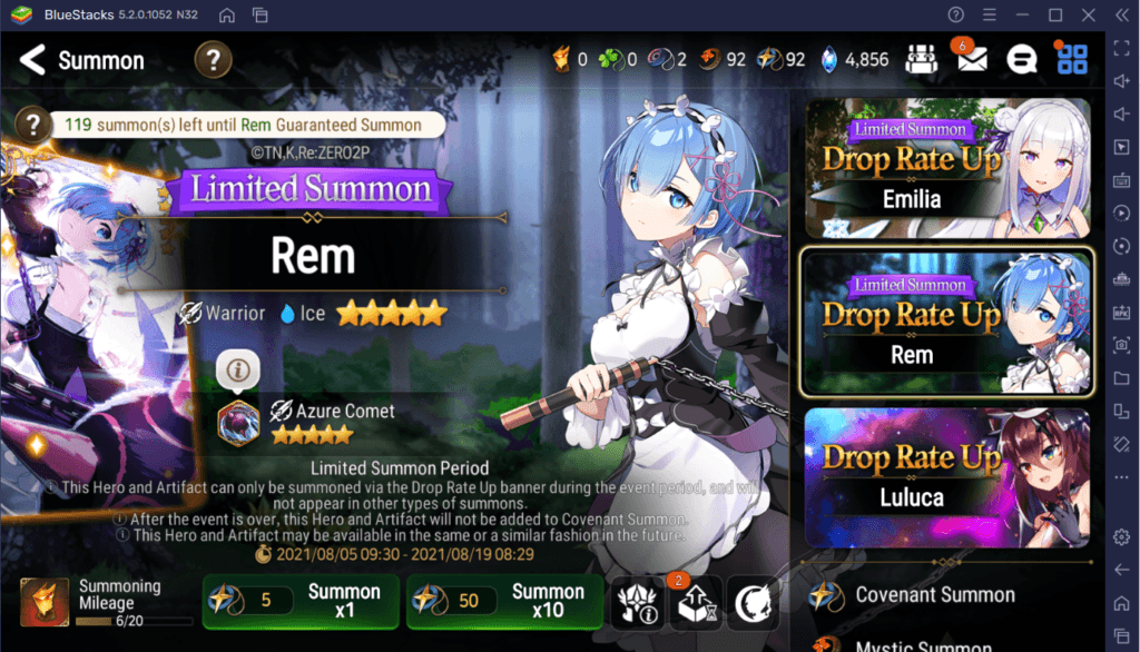 Epic Seven - Rem, Emilia und Ram kommen mit RE: Zero Kollaboration