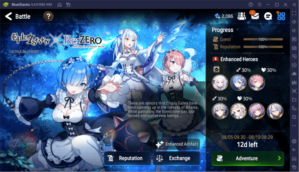 Epic Seven - Rem, Emilia und Ram kommen mit RE: Zero Kollaboration