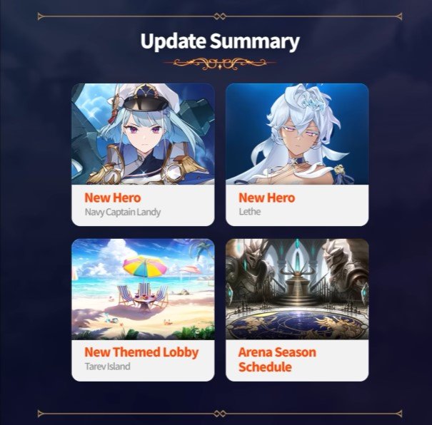 Epic Seven – New Heroes Lethe and Naval Captain Landy Announced with the Summer 2023 Update
