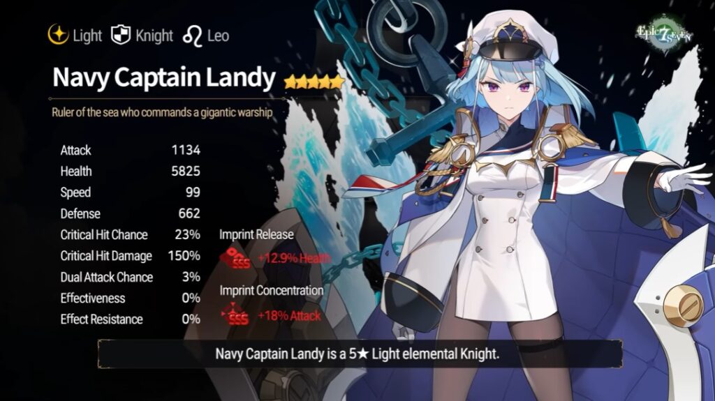 Epic Seven New Heroes Lethe and Naval Captain Landy Announced with