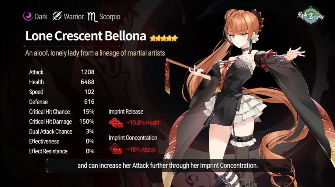 Epic Seven – New Hero Lone Crescent Bellona, Yufine Re-Run, Moonlight Theater Season 2 and More