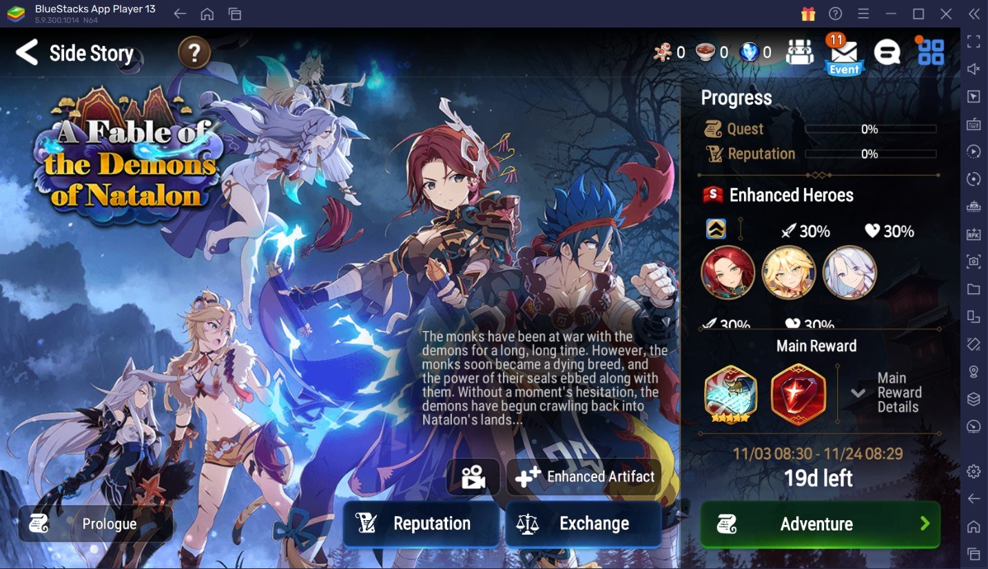 Epic Seven – New Hero Arunka and Special Side Story A Fable of the Demons  of Natalon | BlueStacks