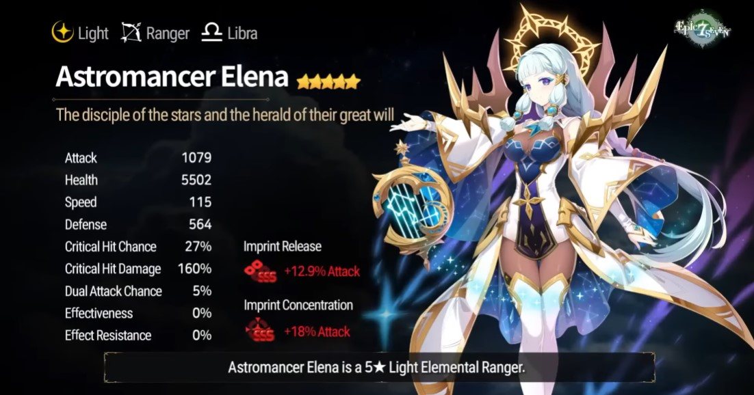 Epic Seven – New Hero Lua, Astromancer Elena and From Pride to Hubris Side Story