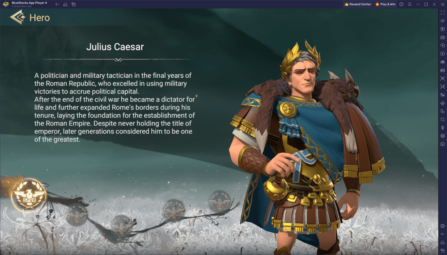 Kỷ nguyên chinh phục: Era of Conquest - Hướng dẫn sử dụng tướng Caesar