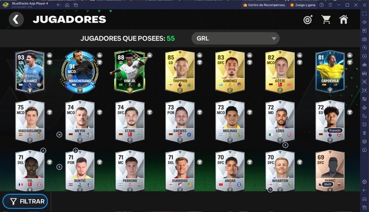 Cómo aumentar el rango de jugador en FC Mobile en PC con BlueStacks