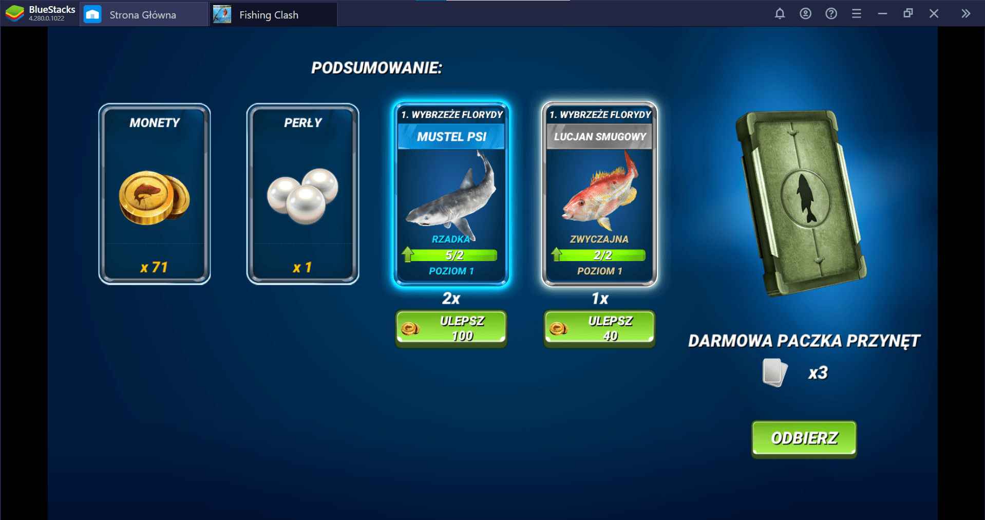 Fishing Clash: Nauka łowienia ryb na BlueStacks