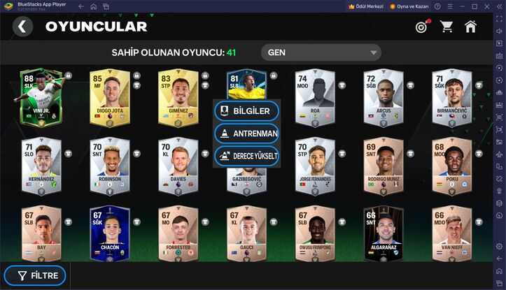 BlueStacks ile FC Mobile Derece Yükseltme Rehberi: Oyuncularınızın Performansını Artırın!