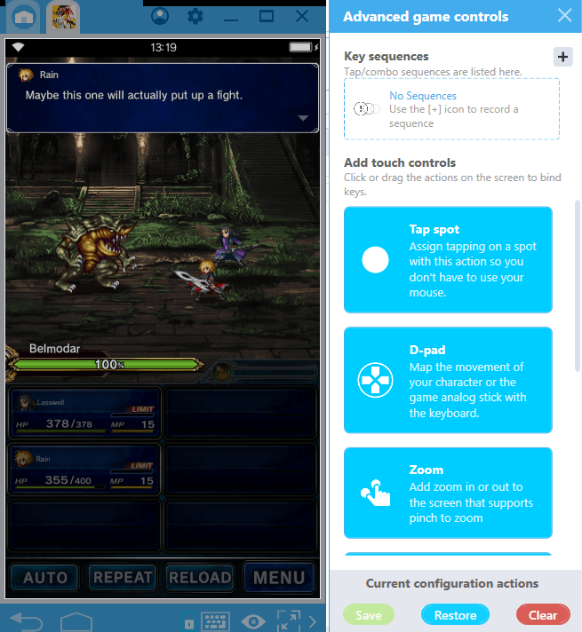 Final Fantasy Brave Exvius bekommt ein Upgrade auf BlueStacks dank der neuen Kombi-Tastenfunktion