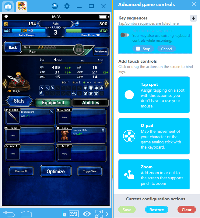 Final Fantasy Brave Exvius bekommt ein Upgrade auf BlueStacks dank der neuen Kombi-Tastenfunktion