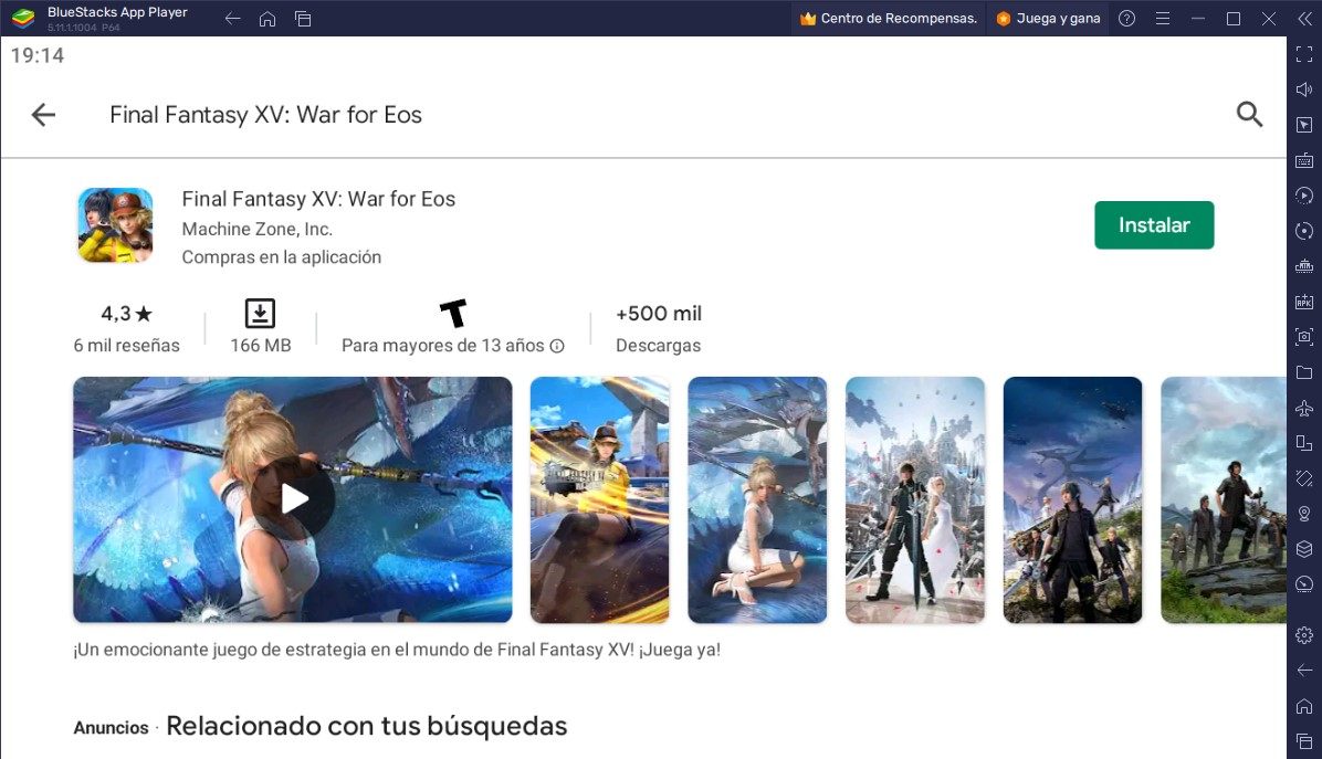 Cómo jugar Final Fantasy XV: War for Eos en PC con BlueStacks