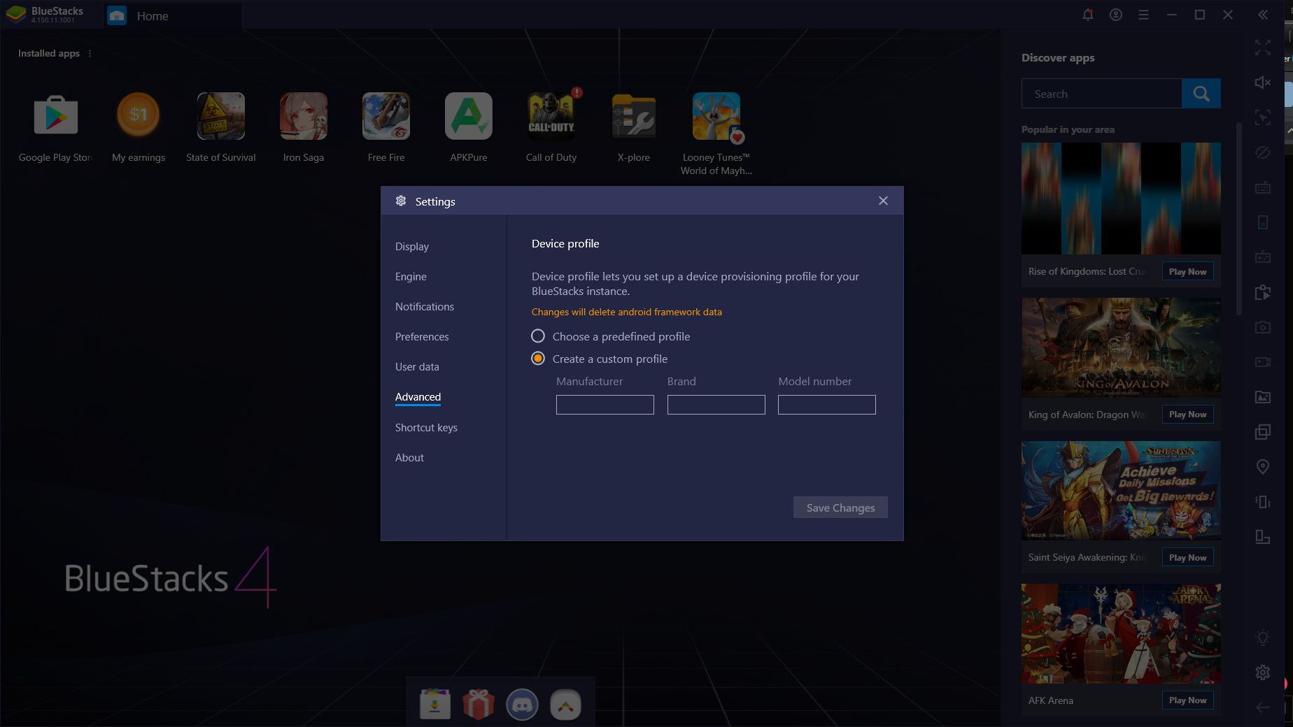 BlueStacks Change Device Profile Feature - Play ALL the Games