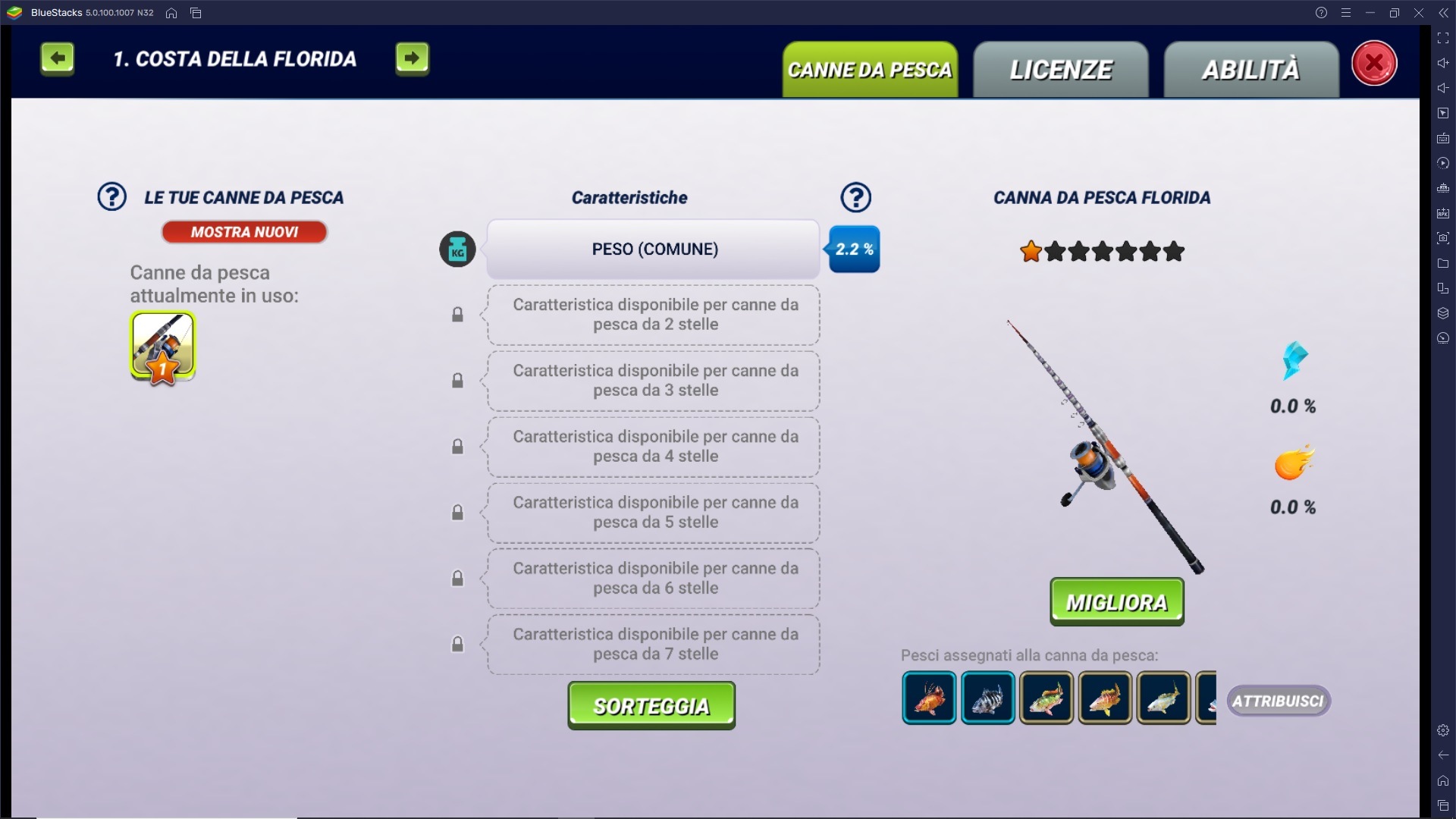 Migliora le Canne da Pesca di Fishing Clash!