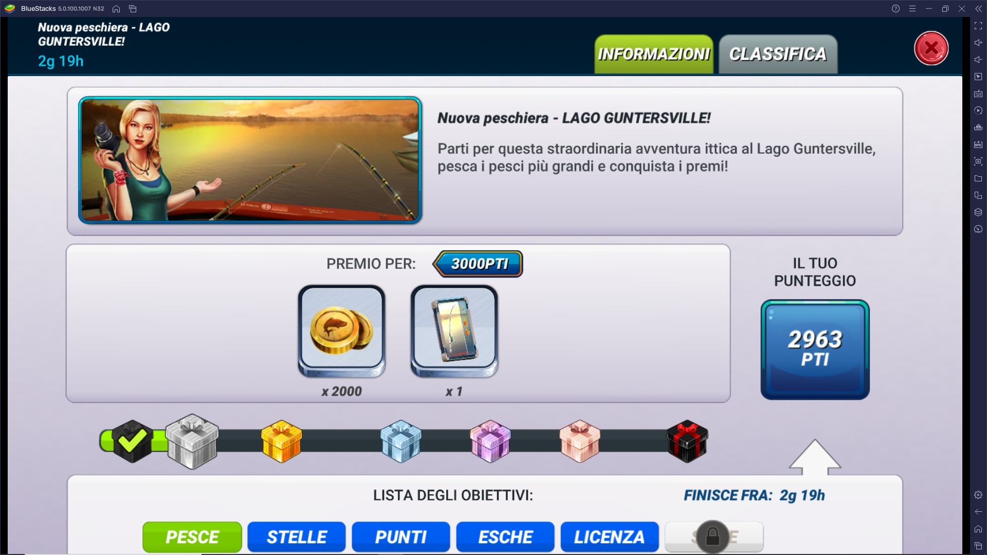 Ottieni punti XP e sblocca rapidamente nuove aree di pesca in Fishing Clash!