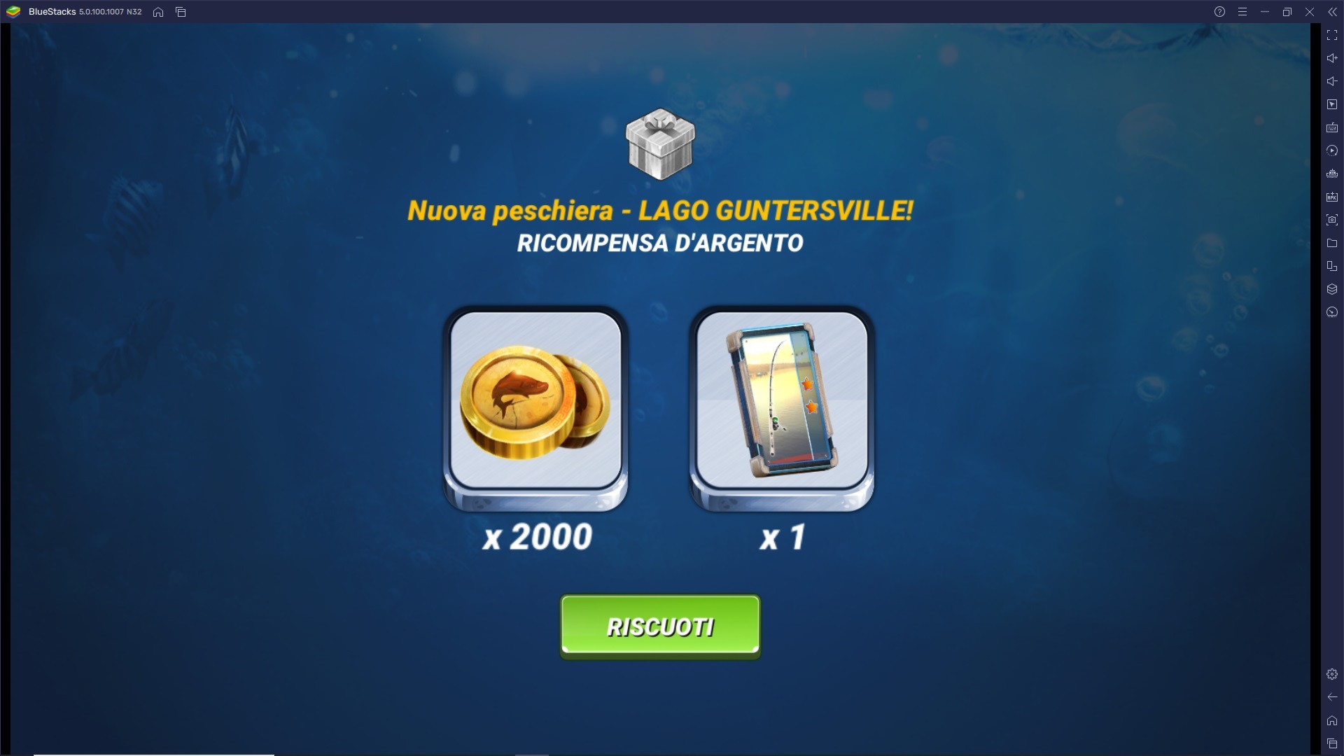 Ottieni punti XP e sblocca rapidamente nuove aree di pesca in Fishing Clash!