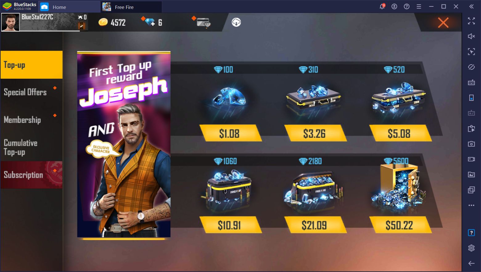 Free Fire Diamond Top Up How To Top Up Free Fire Diamonds And Get Exclusive Discounts Bluestacks