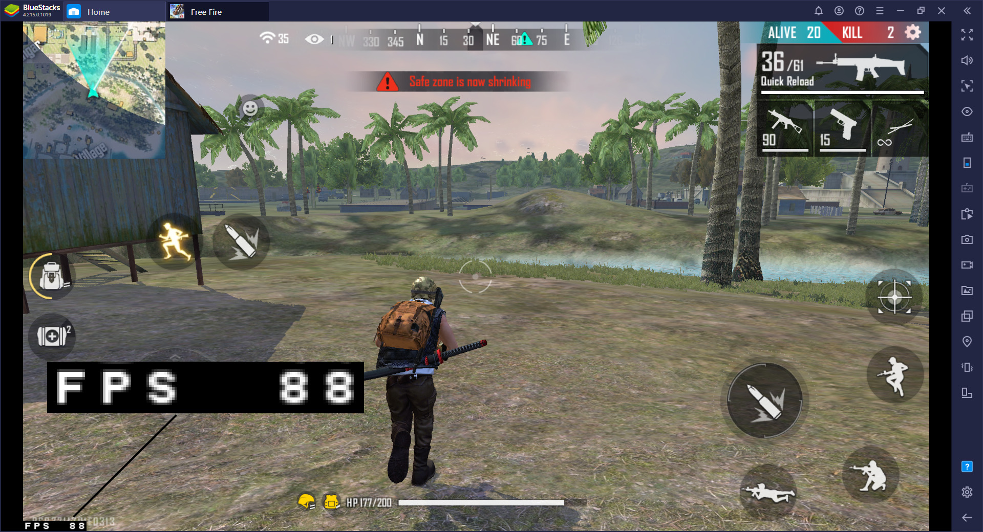 Nouvelle mise à jour pour jouer à Free Fire sur BlueStacks en 90 FPS