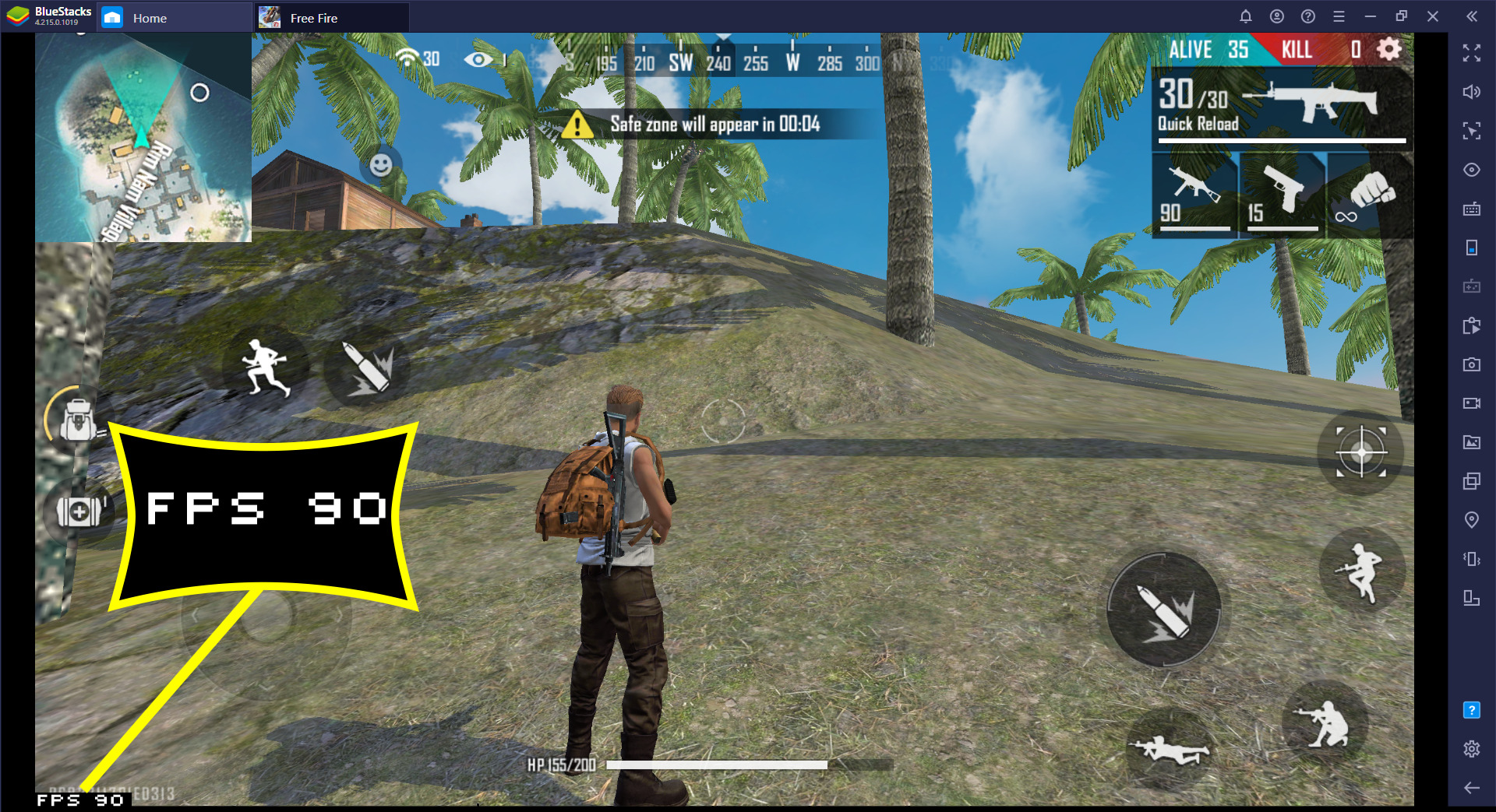 Actualización: Desbloquea 90 FPS en Garena Free Fire con BlueStacks