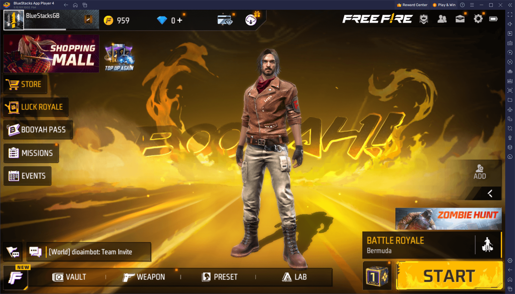 How to play Free Fire MAX OB41 update on a PC