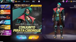 Free Fire Lucky Royale for August 2022 Comes with the New Pirate Cyborg Skin