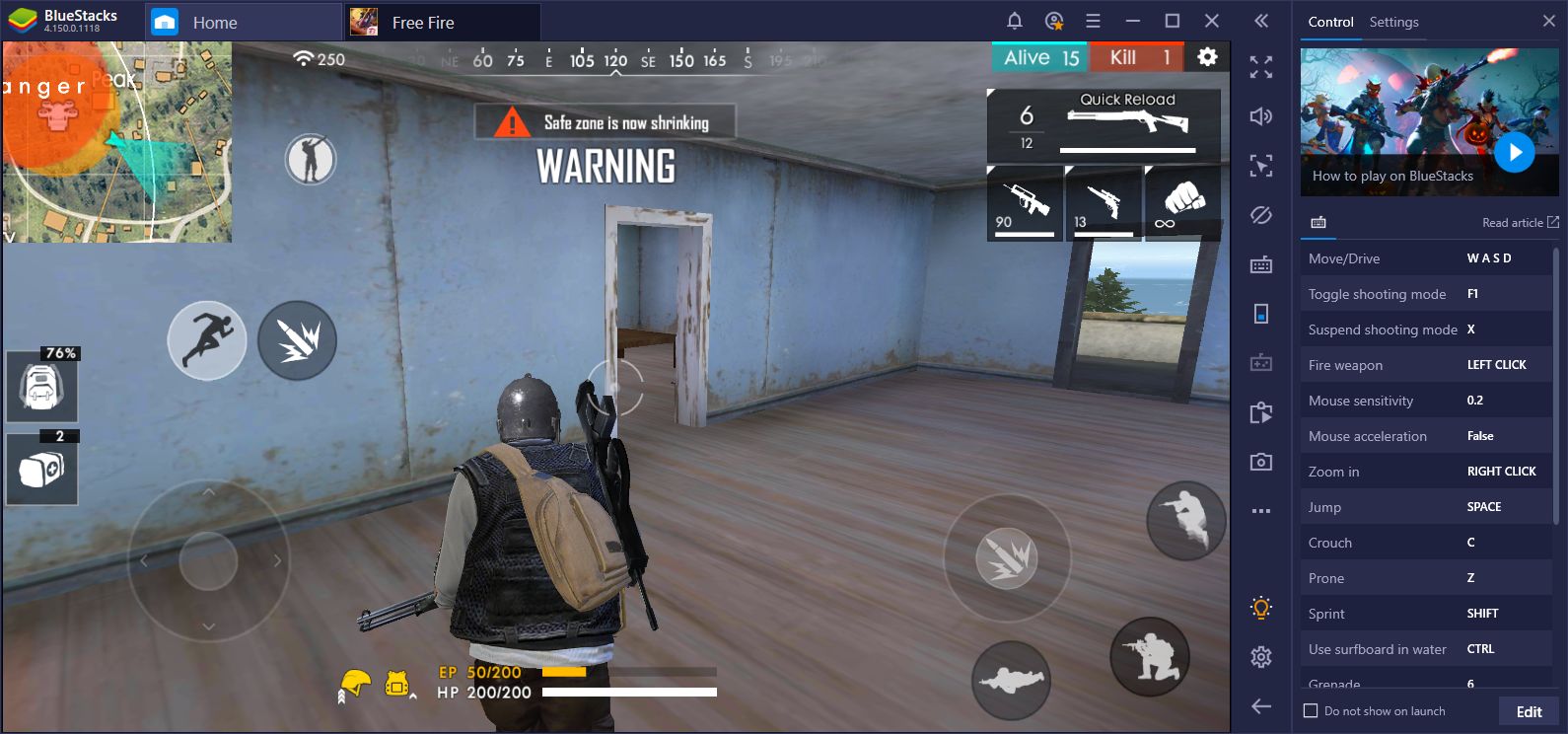 Garena Free Fire Outmatch The Competition With Bluestacks