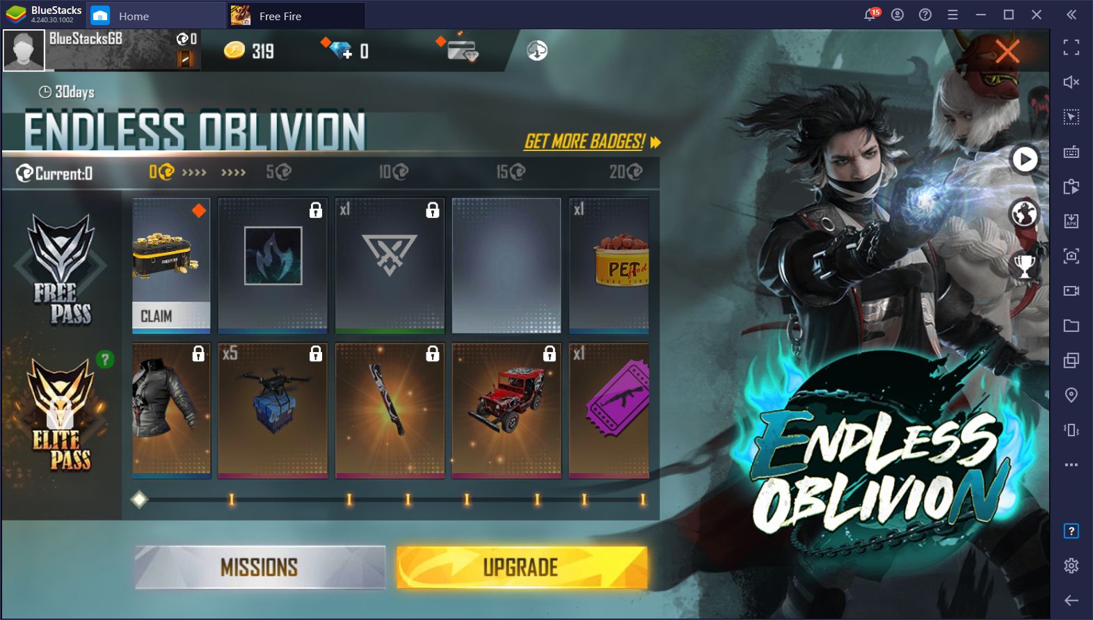 Garena Free Fire Oblivion Pass Brings New Costumes And Rewards And Lots Of Unique Events Bluestacks