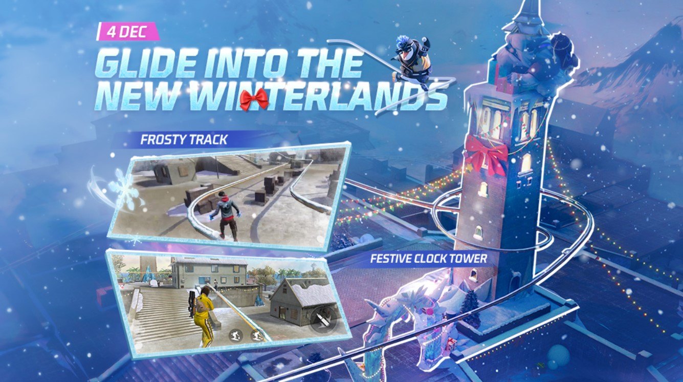 Free Fire Winterlands Update: Frosty Track, Frosty Machine, and New Aurora Event