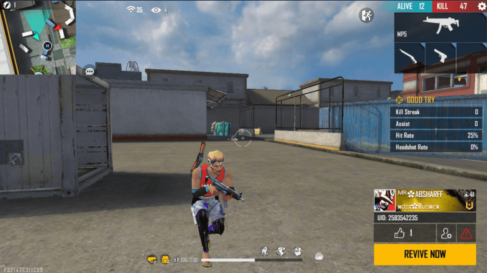 free fire pistol headshot