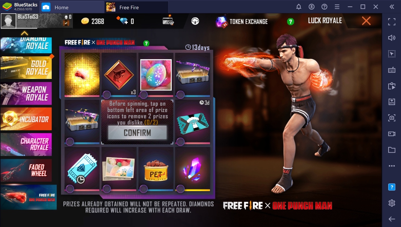 Garena Free Fire One Punch Man Event Now Available In Game Bluestacks