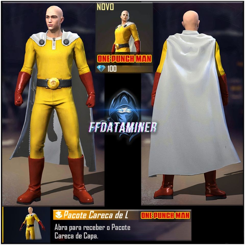 Free Fire: Images of ‘One Punch Man’ Skin Collection Leaked