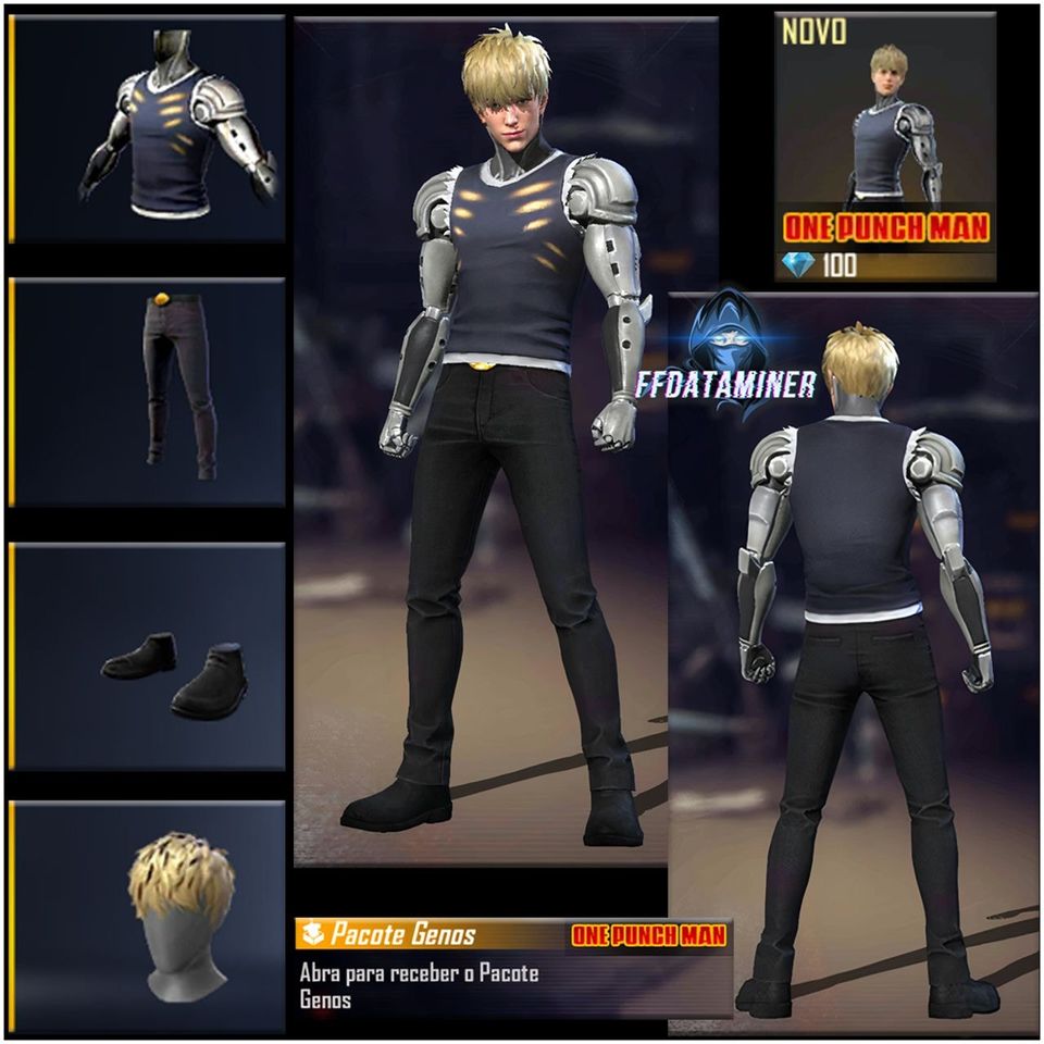 Free Fire: Images of ‘One Punch Man’ Skin Collection Leaked
