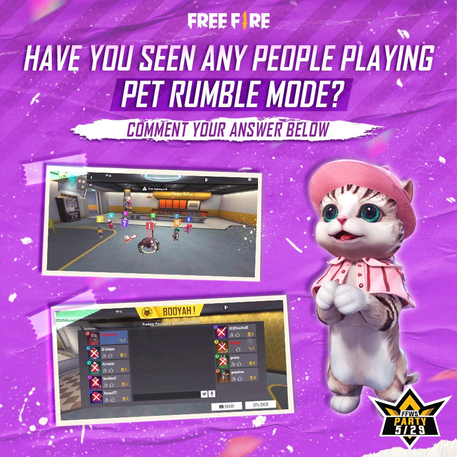 Free Fire Releases Among Us Styled Game Mode Called Pet Rumble