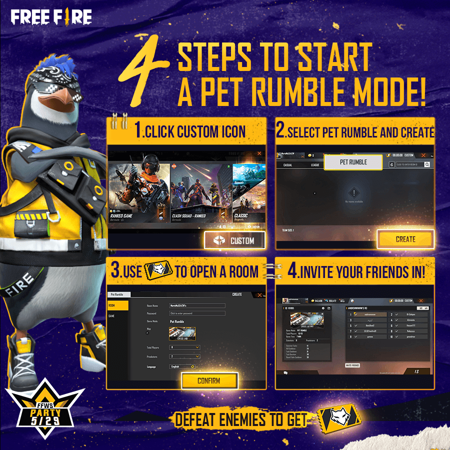 Free Fire Releases Among Us Styled Game Mode Called Pet Rumble