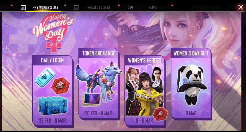 Garena Free Fire Celebrates International Women's Day with Special Event  