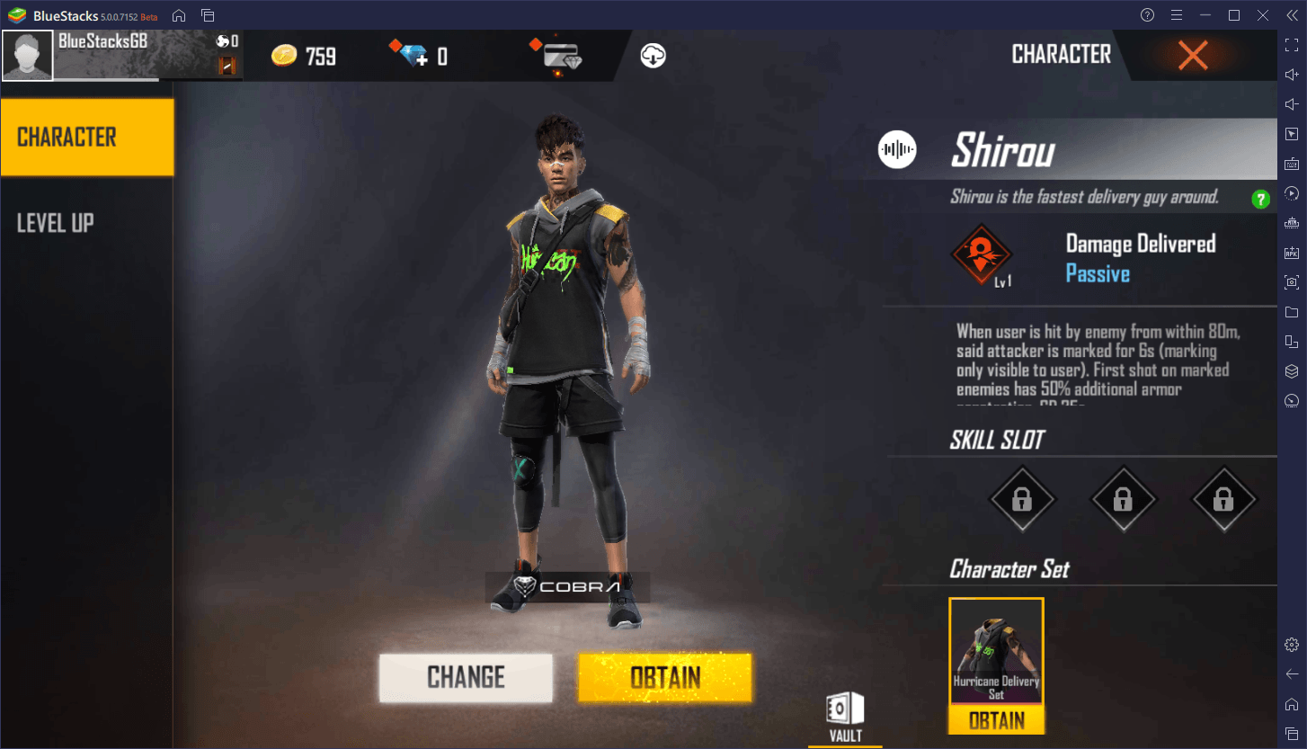 Garena Free Fire - Visão geral dos novos personagens ‘Skyler’ e ‘Shirou’