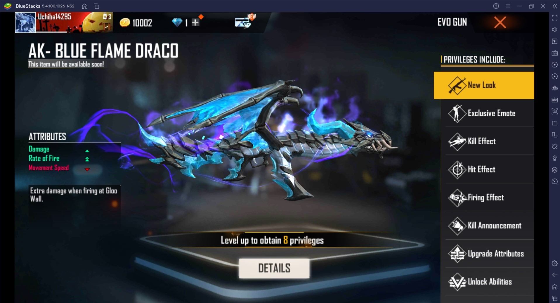 Free Fire Gun Skin Guide: Blue Draco Burns the Pumpkin Flames