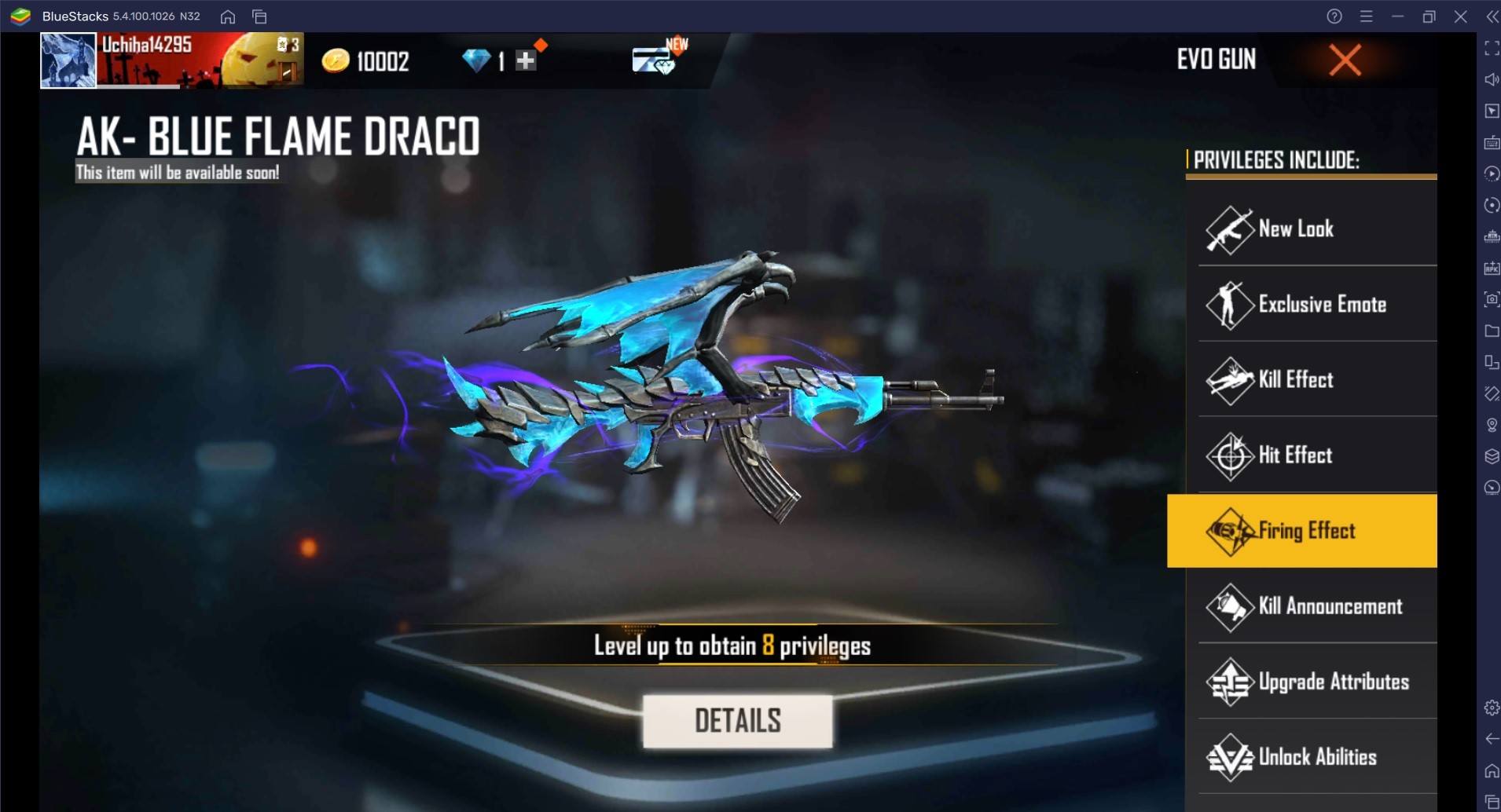 Free Fire Gun Skin Guide: Blue Draco Burns the Pumpkin Flames