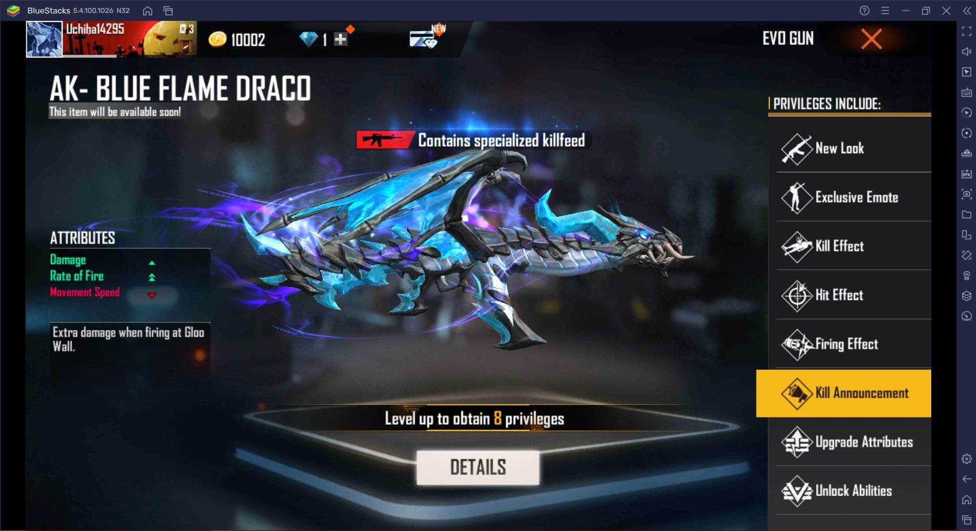 Free Fire Gun Skin Guide: Blue Draco Burns the Pumpkin Flames