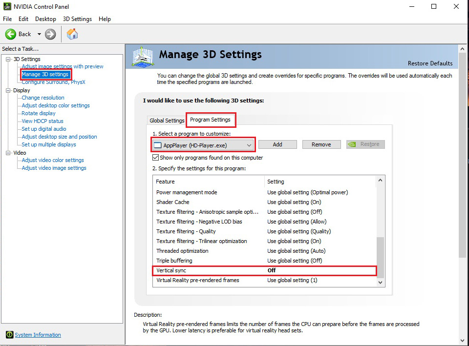 why does my nvidia control panel only shows 3d settings