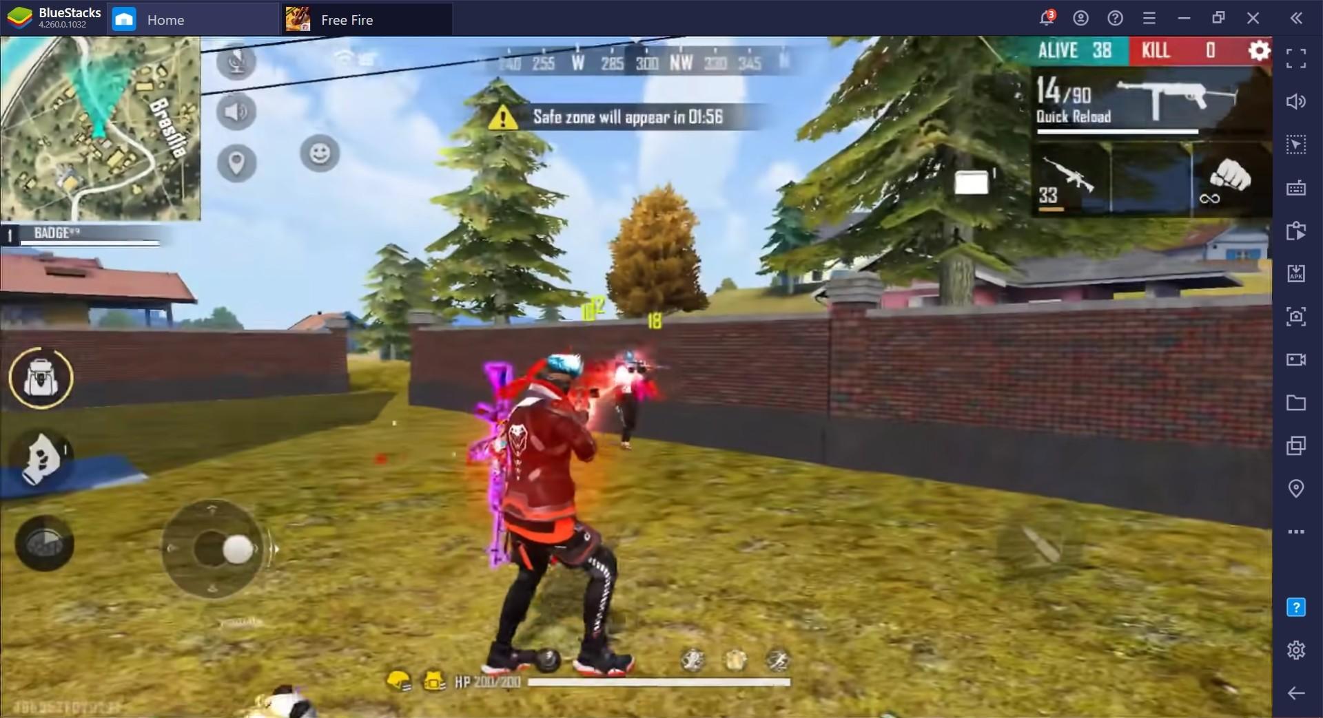 Free Fire Battle Royale Game Guide, Crouch Spray Vs Standing Spray