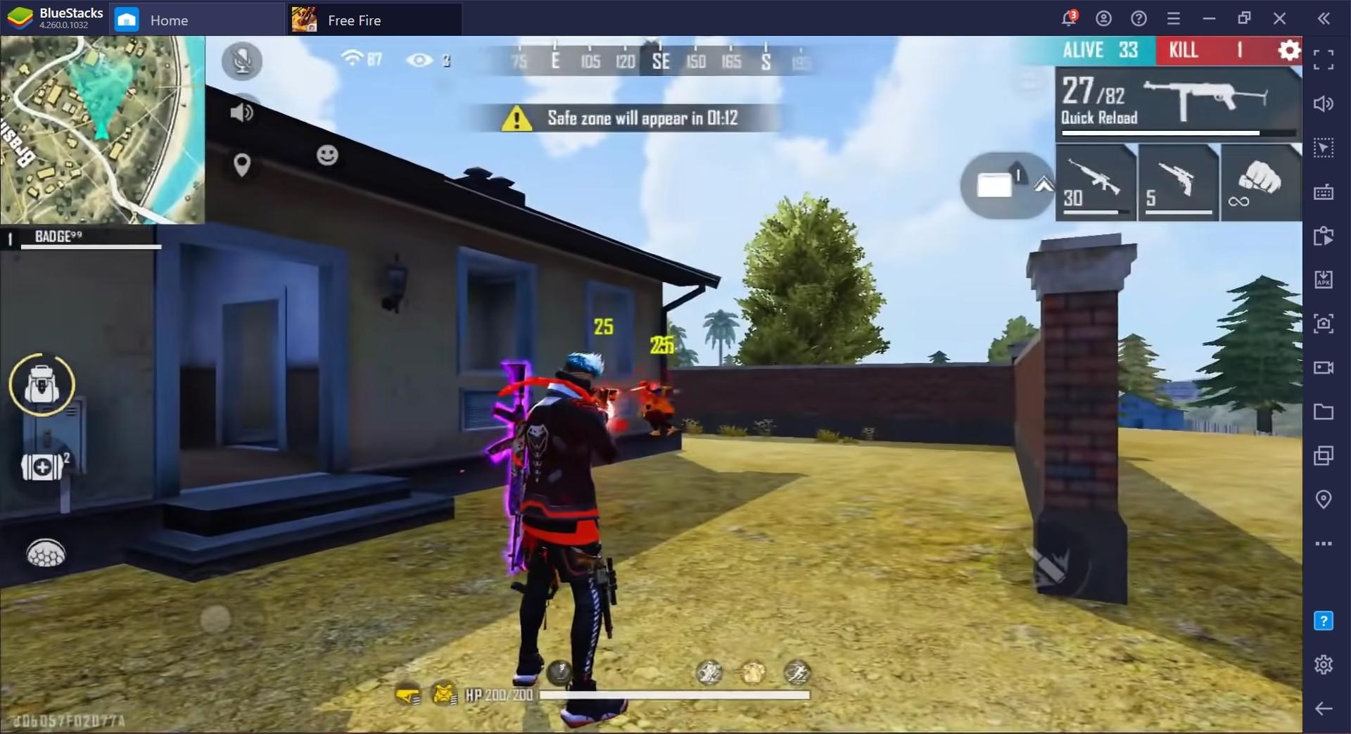 Free Fire Battle Royale Game Guide, Crouch Spray Vs Standing Spray