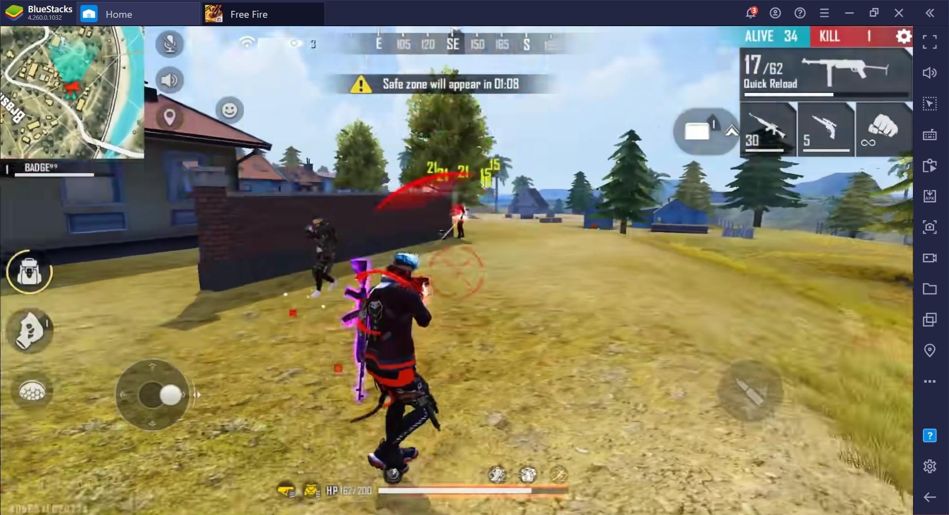 Free Fire Battle Royale Game Guide, Crouch Spray Vs Standing Spray