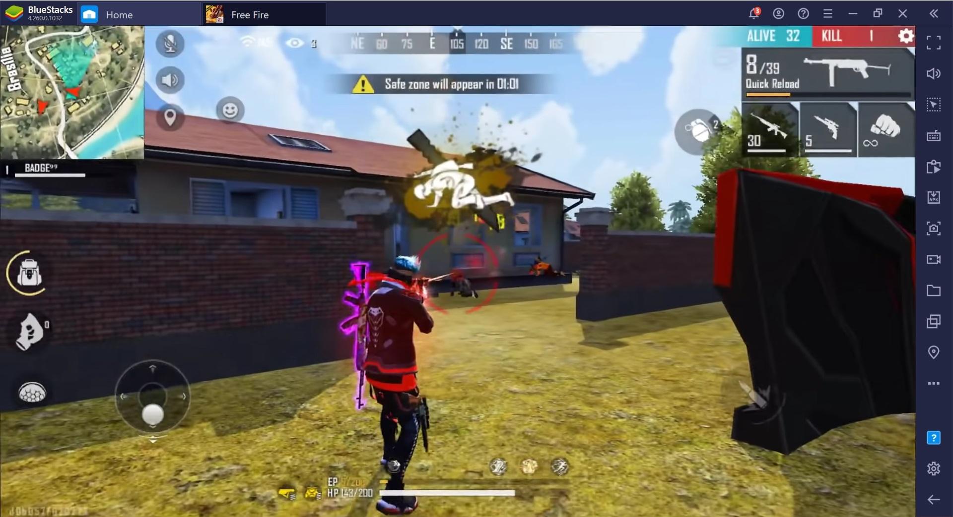 Free Fire Battle Royale Game Guide, Crouch Spray Vs Standing Spray