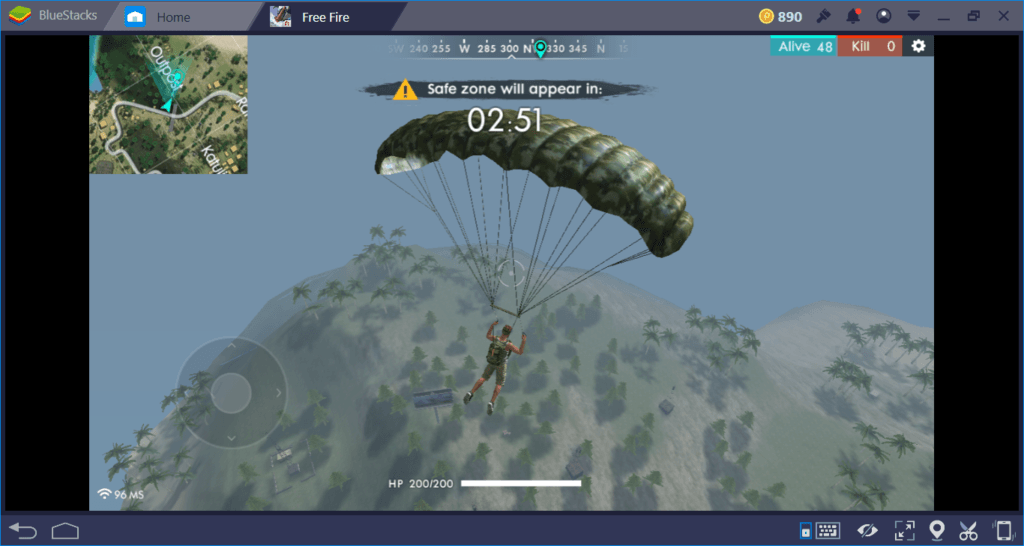 Free Fire على الكمبيوتر: أين تهبط أولاً؟