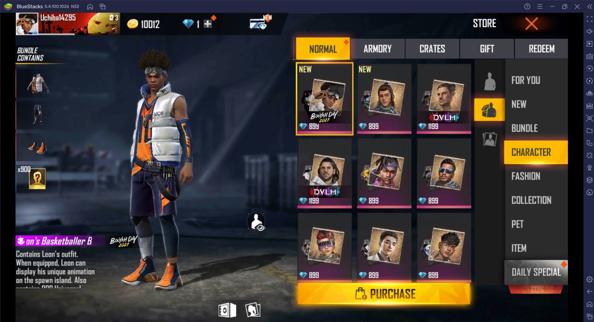 Free Fire lets players earn their character of choice via the character  LINK system