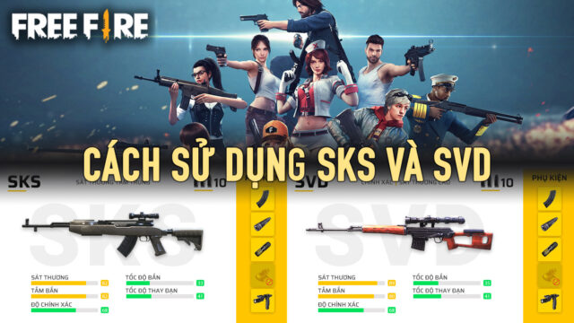 Garena Free Fire: Cách “headshot” dễ dàng với SKS và SVD