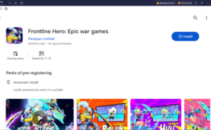 How to Play Frontline Hero: Epic war games on PC With BlueStacks