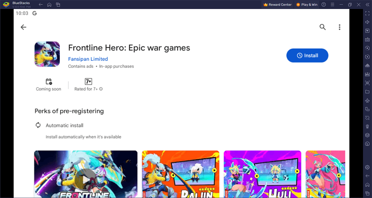 How to Play Frontline Hero: Epic war games on PC With BlueStacks