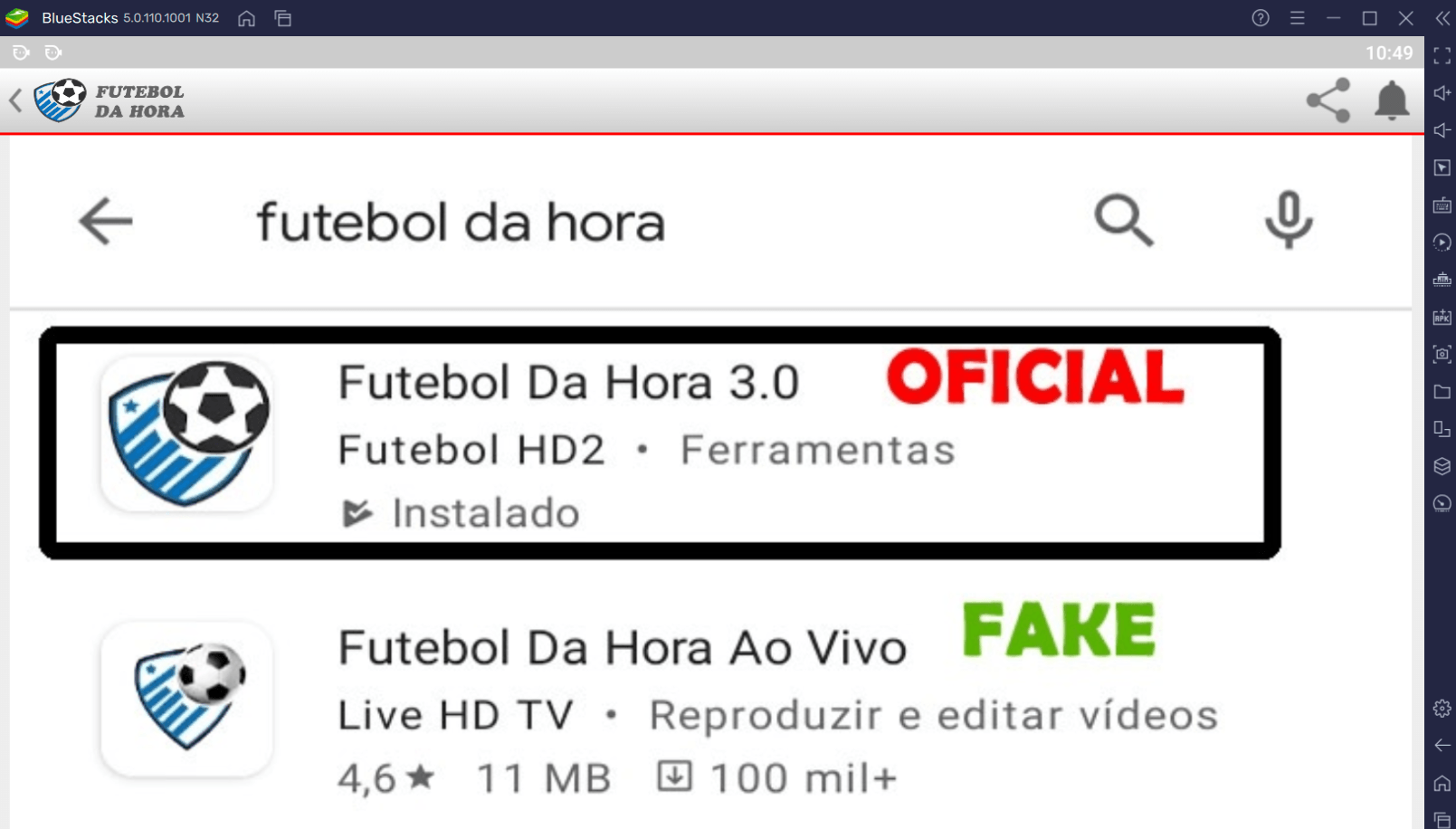 Como Usar o App Futebol da Hora no PC com BlueStacks