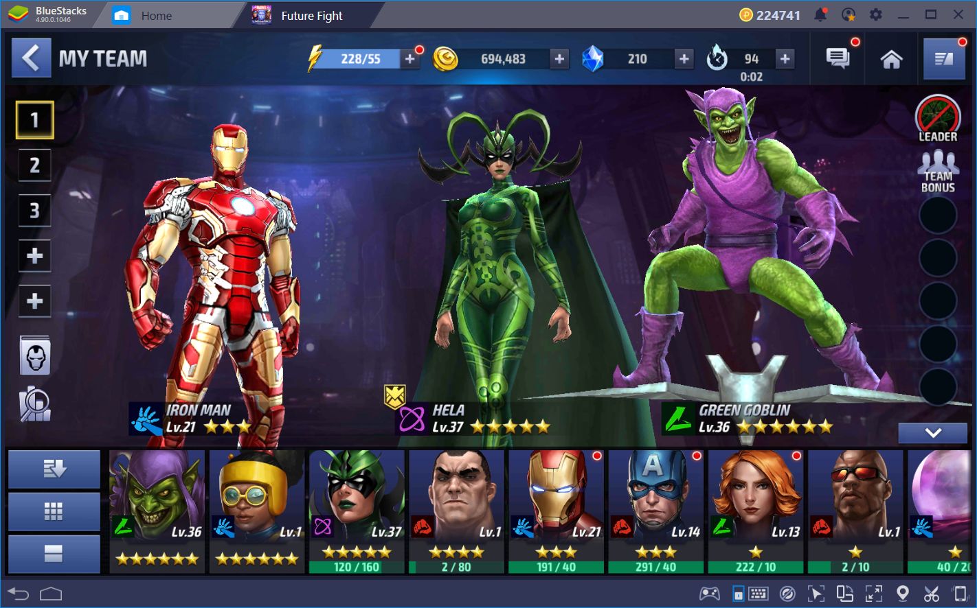 How to Upgrade and Quickly Level Your Heroes in Marvel Future Fight