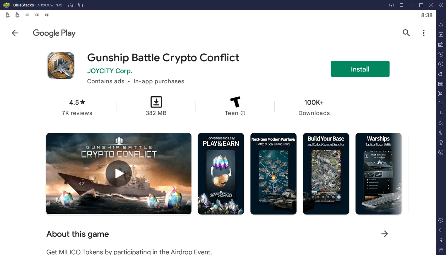 Comment Jouer à Gunship Battle Crypto Conflict sur PC avec BlueStacks